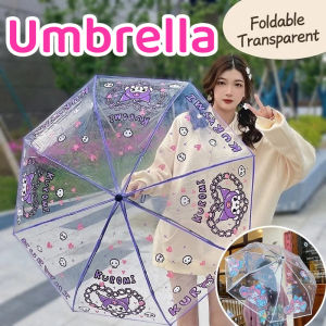 Sanrio Transparent Umbrella Kuromi Umbrella For Child Small Cartoon Umbrella Payong for Kids Girls