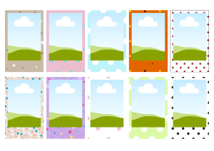 Decorative Instax Inspired Mini Photos - 10 pcs per Set