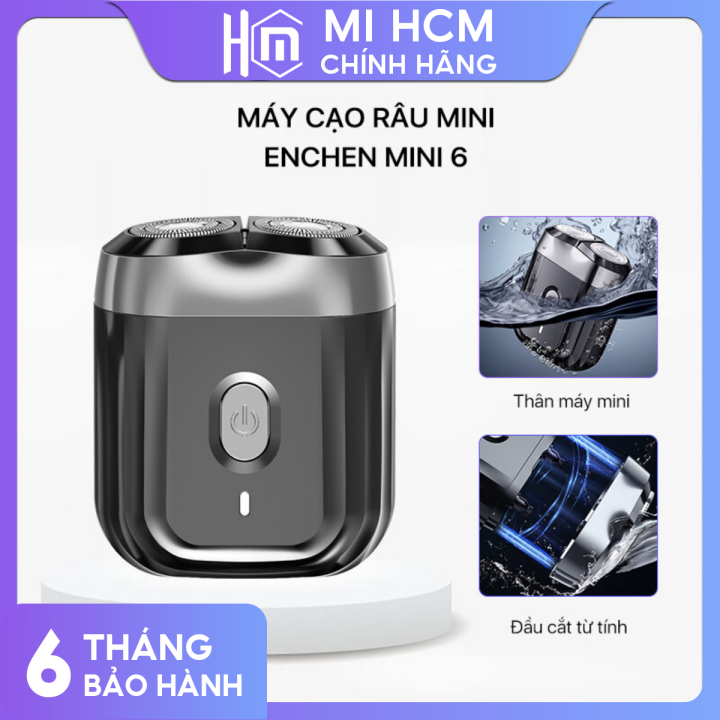 Máy Cạo Râu mini Enchen Mini 6 Đầu cắt từ tính Hệ thống ESM thông minh Thiết kế chống nước