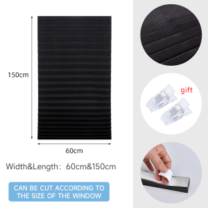 AIMO Self-Adhesive Pleated Blinds blackout curtains no drill window blinds Suitable for various scenarios such as bedrooms living rooms bathrooms and offices