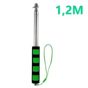 2Meter Tiang Bendera Teleskopik/Penunjuk Memanjang/Tiang Bendera Tour Guide/Stainless Steel