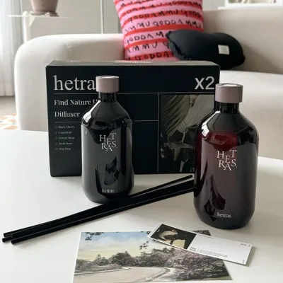✅พร้อมส่ง ถูกที่สุด ของแท้ HETRAS PREMIUM DIFFUSER ขนาด 500 ml ก้านไม้หอม ปรับอากาศ
