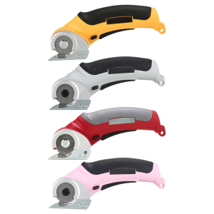 กรรไกรตัดผ้าไฟฟ้าไร้สายเหมาะสำหรับตัดพรมหนังแบบชาร์จไฟได้ออกแบบตามหลักสรีรศาสตร์พร้อมตัวล็อคเพื่อความปลอดภัย