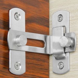 BLACKON Security Cabinet Chain Barrel Sliding for Lock with Screws Right Angle Bolt Buckle 90 Degree Door Latch Hardware Tools