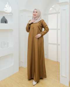 GAMIS POLOS DINAS PEMDA PDH PNS TOYOBO  KHAKI TUA EXSLUSIVE ROZWAH/BAJU KERJA GURU ACEH MUSLIMAH/