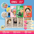 Deli One Piece Spiral Notebook / Buku Tulis Buku Catatan Spiral A5 B5 60 Lembar 70 GSM One Piece Kertas Halus EN004 EN003. 