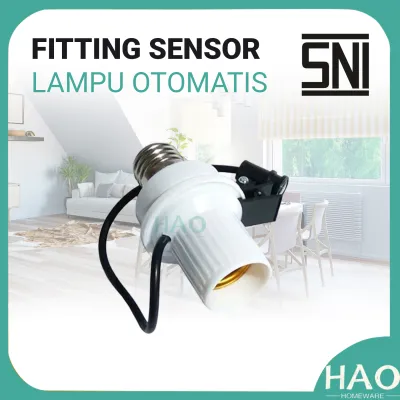 Fitting Sensor E27 Lampu Otomatis Cahaya Siang Dan Malam