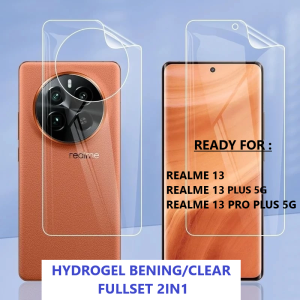 ANTI GORES SCREN FULLSET  REALME 13 4G 13 5G 13 PLUS 5G 13 PRO 5G 13 PRO PLUS 5G HYDROGEL CLEAR SCREEN 2in1 FRONT AND BACK JELLY PLASTIK LAYAR SCREEN GUARD