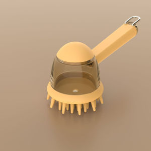 Silicone Pet Bath Brush 2in1 Shampoo Dispenser Grooming Comb for Dogs Cats