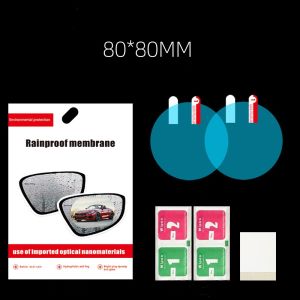 Car Rainproof Film Rearview Mirror Sticker Anti Fog Auto Rain Film Truck Car Mirror Window Clear Film Auto Decal