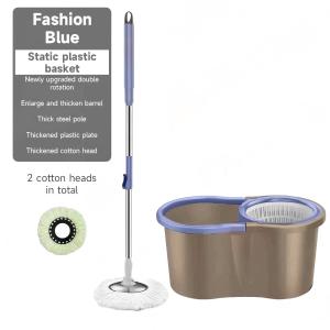 Goldstar 360 Heavy duty rotating Mop With Spinner wet and dry and Bucket Magic Spin Tornado Mop Easy Rotating Map Floor Cleaning Flat Mop