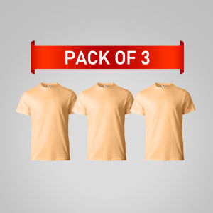 Fruit of the Loom Pack of 3 Classic Pastel Collection Plain T-Shirt for Men & Women 100% Cotton Tees Mens T-shirt