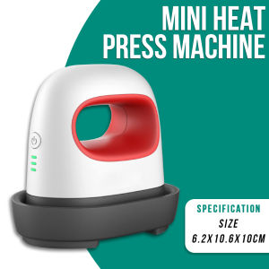 Mini Heat Press Machine 11.5cm x 11.5cm x 6.5cm - Heat Press and Ironing Machine