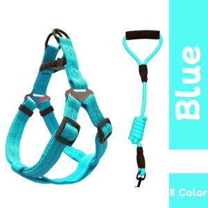 Pet Leash Dog Harness Denim Leash for Small/Medium/Large Dogs Pet Adjustable Leash Belt Traction