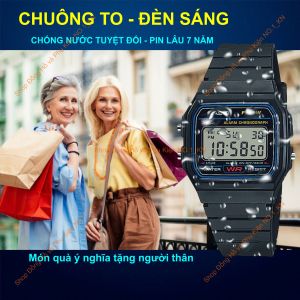 Đồng Hồ Điện Tử CAS|O Cổ Điển 1 Sx tại Malaysia Chống Nước Tuyệt Đối Pin Lâu 7 Năm Đầy Đủ Chức Năng Siêu Bền ch10