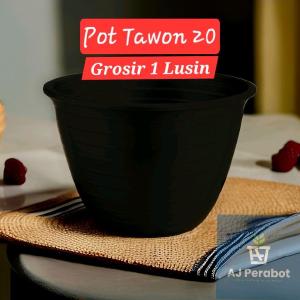 GROSIR 1 LUSIN Pot Tawon 20 / Pot Tanaman / Pot Bunga / Pot Bunga Plastik