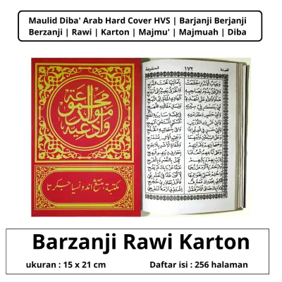 RAWI KARTON/BARZANJI/MAULID DIBA A5 HARDCAVER
