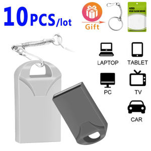 10Pcs USB Flash Drive 8GB Pendrive 128G Flash Memory Stick 32G Key USB Stick Metal Memorias USB Wholesale Flash U Disk Free LOGO2026