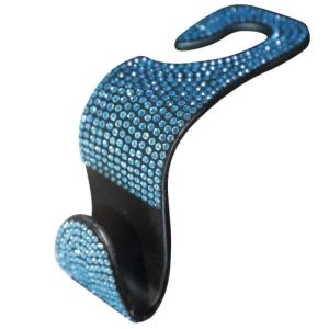 DIAMOND CAR HOOK Rear Seat Back Hanger Organizer S Hook Bling Blink Headrest Purse Bag Shopping Plastic Interior Pendant Kereta 汽车挂钩 Axia Myvi Bezza Alza Waja Saga Wira Persona Iriz Aruz Ativa Viva