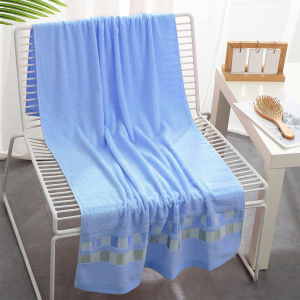 Handuk Mandi Dewasa Jumbo Premium Motif Bahan Polyester Lembut Tebal Ukuran 70x140cm Perlengkapan Mandi Rumah Tangga Import - H12-N - PT Lucky Inti Persada
