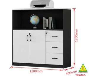 Tủ Hồ Sơ Dạng Thấp Tủ Tài Liệu Văn Phòng Gỗ MDF THS610 - Nội Thất Lắp Ráp Viễn Đông