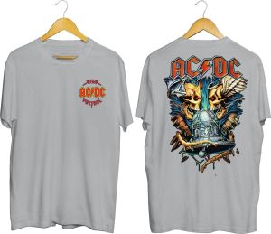 Kaos Atasan oblong pria Lengan pendek \ Kaos oblong Sablon ACDC / Kaos Oblong/ Baju Kaos Tshirt/ Tshirt pria / Tshirt pria