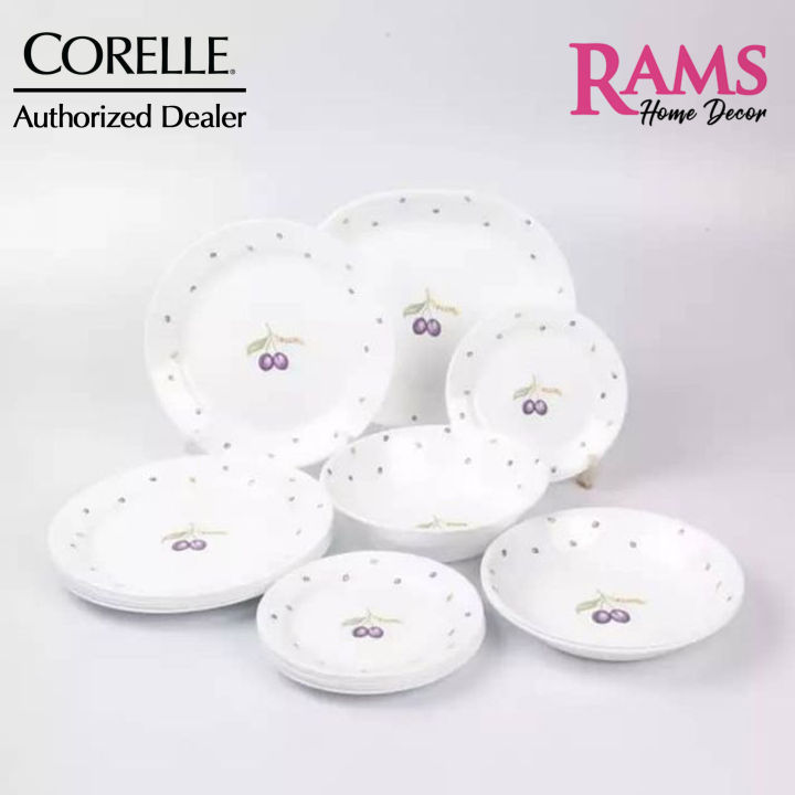 Corelle 16 Pcs Vitrelle Tempered Glass Dinner Set Dinnerware