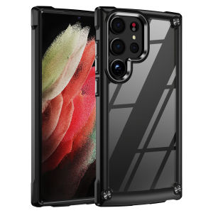 【🔥SG SELLER🔥】RICHMENTGADGET Slim Phone Case Luxury Transparent Shockproof Bumper Armor Protective Case HD Transparent PC+TPU Buper Back Cover Back Case For SAMSUNG Galaxy S25U S25 ULTRA S25+ S24 Ultra S24 Plus S24+ S23 Ultra S23+ S22 ULTRA S22+ S24