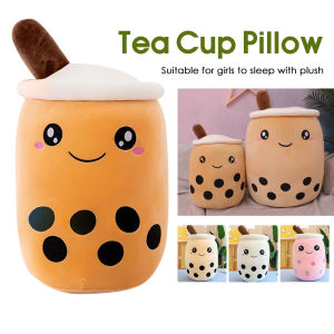Cute Bubble Milk Tea Plush Toy Soft Doll Patung boba milk tea Cup Pillow Cushion Kids Toys birthday gift bantal peluk comel