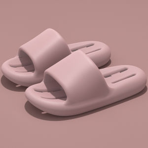 Free Shipping Eva Thick-Soled Bathroom Slippers New Summer Style For Women Suitable For Indoor Use Showering And Preventing Slips Also Available For Men