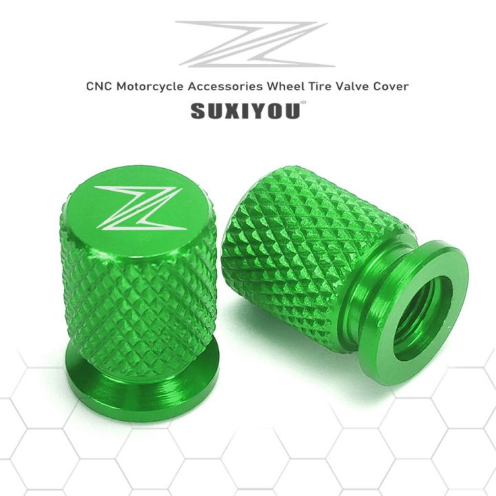 2 Pezzi Contrappesi Manubrio Verdi Per Motociclette Kawasaki Z125 Z250 Z400 Z650 Z900 Ecc. - Foto 2