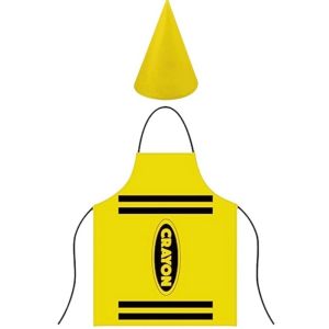 INNEWIN Colorful Crayon Themed Gnome Set Funny Fancy Dress Crayon Apron Art Craft Activity Cosplay Dress-up World Book Day Costumes Adults