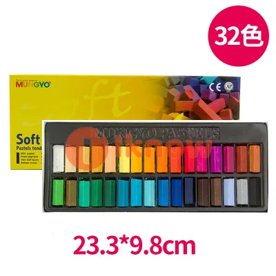 I know Korea Mungyo Soft Pastel Drawing Art Pastel 24/32/48/64 Colors Set Square Mini Colored Chalk