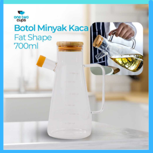 COD One Two Cups Botol Minyak Kaca Glass Oil Bottle Heat Resistant KG75 / botol minyak goreng wangi tahan panas mewah anti tumpah aesthetic antik angin kosong bahan plastik serbaguna murah terbaik promo