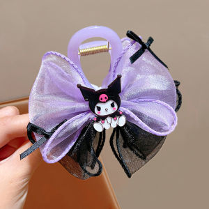 Sanrio Hoạt Hình Kẹp Tóc Mũ Kawaii Kuromi Cinnamoroll My Melody Y2k Cô Gái Nơ Phụ Kiện Tóc Trẻ Em Sinh Nhật Quà Tặng