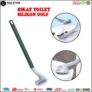 Sikat Toilet Bentuk Stik GOLF Silikon Pembersih WC Kamar Mandi Silicone Brush