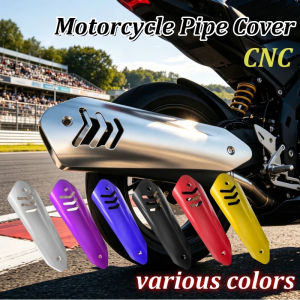 JVT Titanium Heatguard CNC Alloy Pipe Heat Guard Original Exhaust Heat Shield Motorcycle Mod Parts