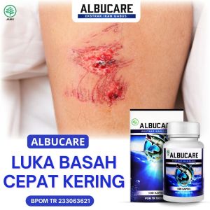 Obat Herbal Luka Diabetes ASLI - Pengering Luka Basah - Obat Diabetes Basah - Diabetes Kering - Luka Gula Darah - Albucare Kapsul 100% Ekstrak Ikan Gabus
