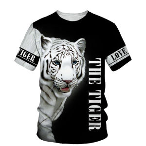 [Local Stock] ZEEMIN Animal Tiger 3D Print T-Shirts Summer Men Women Casual Fashion Streetwear Oversized Short Sleeve T Shirt Male Tees Tops Clothing