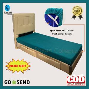 SPREI KARET ANTI LEPAS / ANTI GESER Uk. 140x200x15-20cm KASUR BUSA POLOS