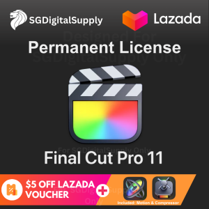 Final Cut Pro 11 | Permanent License | Official SG Redemption Code | FREE Compression & Motion Addon | Future Updates Included