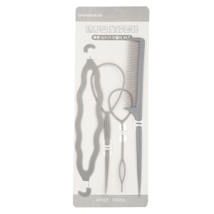 1 paket isi empat alat kepang rambut sisir dll Import murah K088