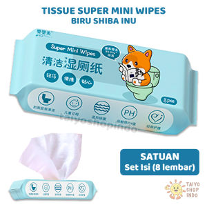 TAIYO Tissue SATUAN Super Mini Wet Wipes Baby Clean Tisu Basah Kecil Bayi Anak Bersih Travel Toilet
