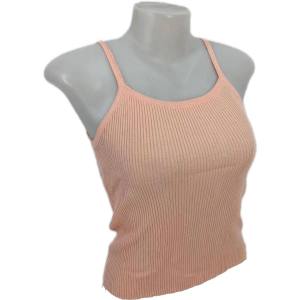 RM women inner spaghetti ribbed knitted camisole #0612