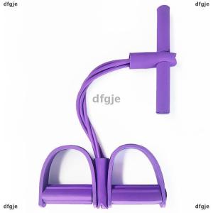 [COD] dfgje Tập thể dục kẹo cao su 4 và 6 ống cao su đạp Exerciser Sit-up kéo dây Expander ban nhạc đàn hồi Yoga thiết bị Pilates tập luyện