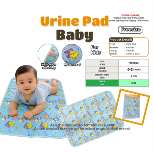 Baby Urine Pad | Waterproof & Flexible | Neat Edge Stitching | Freesize | For Kids 0–2 Years