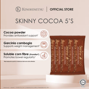 [Trial Pack] Kinohimitsu Skinny Cocoa 5’s | Fibre Drink for Bowel Movement & Gut Health Support