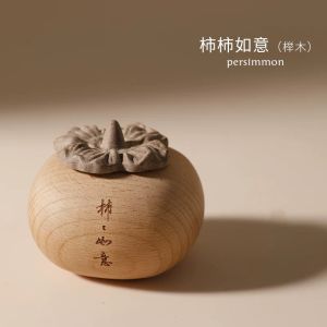 Floweroma Persimmon solid wood essential oil diffuser Beech/Rosewood desktop aromatherapy decoration