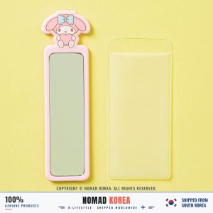 Daiso Korea Sanrio Gương cầm tay My Melody dáng thanh dài 3 x 12 cm màu hồng kèm túi đựng sản xuất tại Hàn Quốc