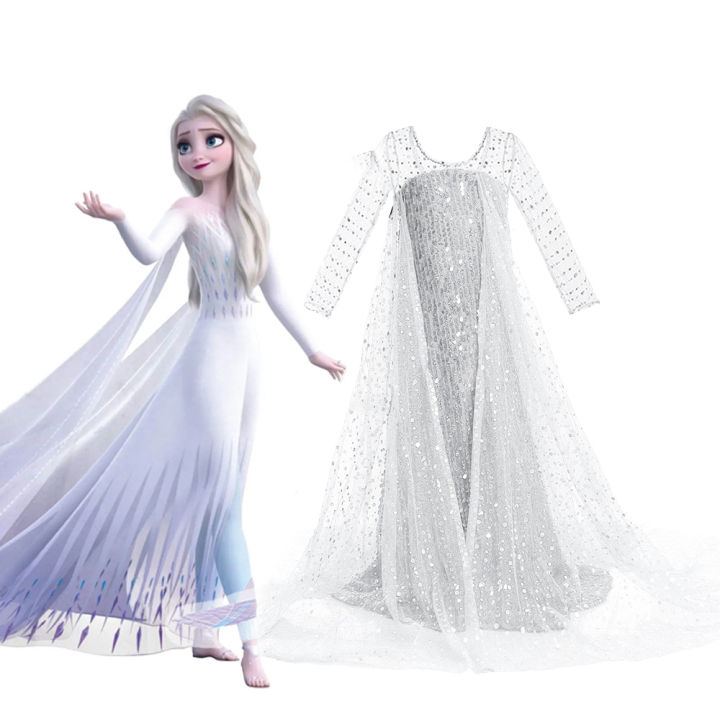 Elsa From Frozen 2 White Dress Downloadable Cosplay Template - Etsy
